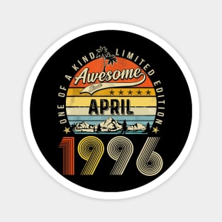 Awesome Since April 1996 Vintage 27th Birthday Magnet